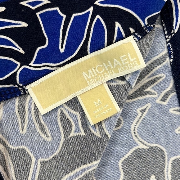 MICHAEL Michael Kors Blue Floral Ruffled Skirt Size M - Picture 10 of 13